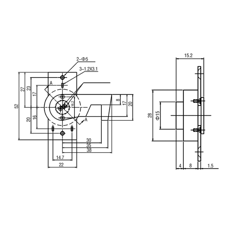 FKD-2201 日立操纵箱锁（新款）